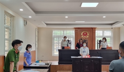 Viện KSND quận Hoàng Mai phối hợp tổ chức 02 phiên tòa rút kinh nghiệm...